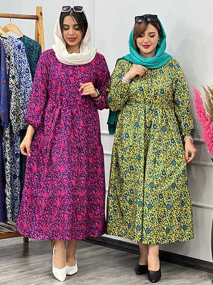 مانتو پیراهنی سرخابی 1