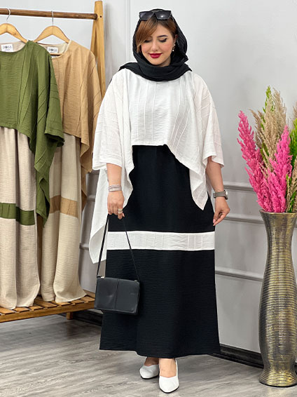 پیراهن دوتیکه آیگل سفید 1