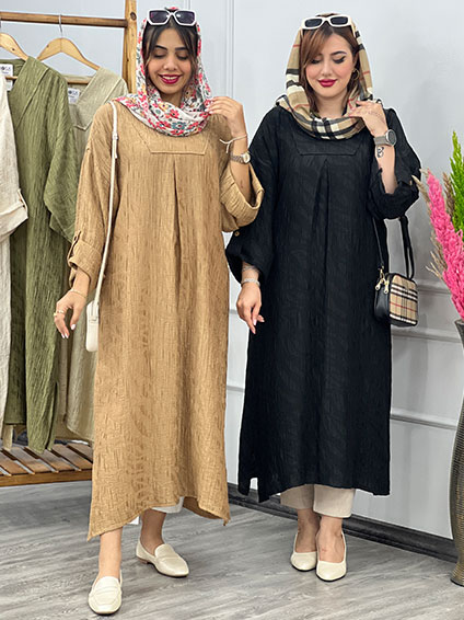 مانتو پیراهنی نسکافه ای 1