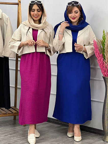 کت و سارافون سزار آبی 1