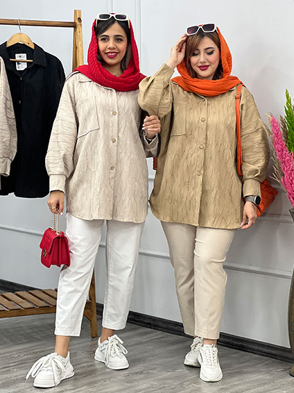مانتو شومیزی کرم 1