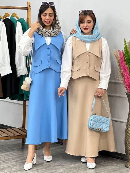 ست سه تیکه نوژان آبی 1