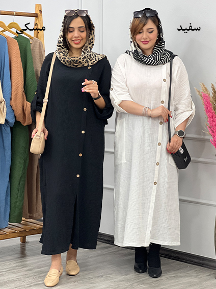 مانتو پیراهنی سفید 1