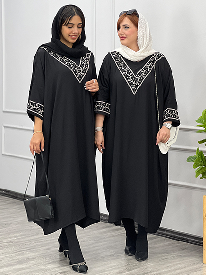 پیراهن شکوفه مشکی 1