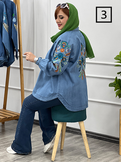 شومیز جین آلما طرح 3 1