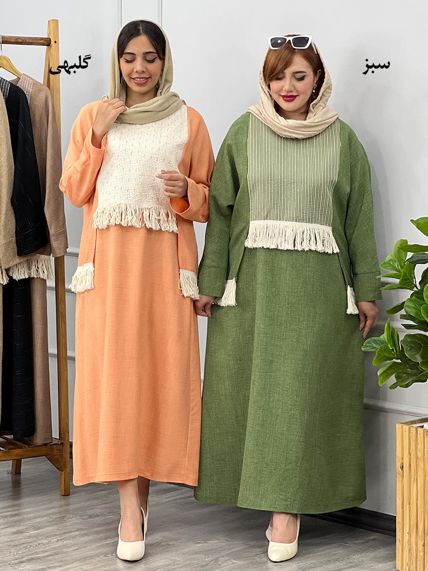 پیراهن زنانه سبز 1