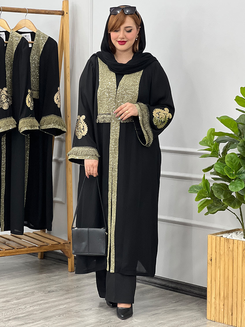 مانتو مزونی بلوط مشکی 1