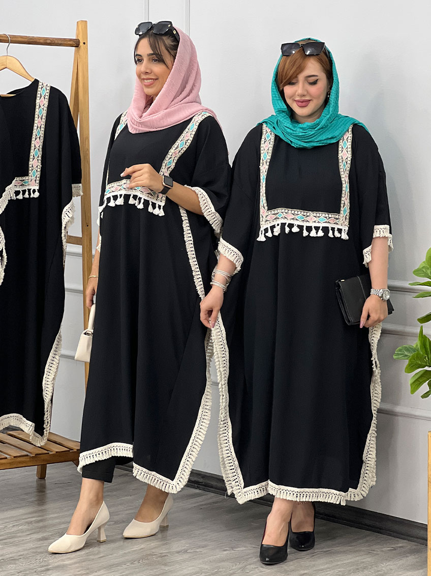 پیراهن چشمک مشکی 1