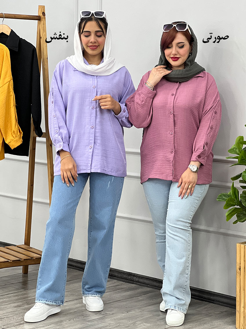 شومیز رنگ صورتی 1