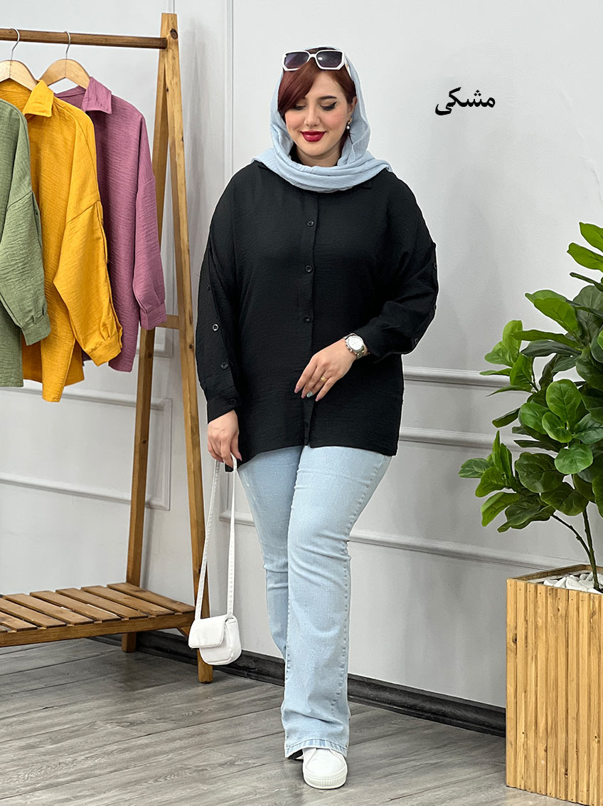 شومیز رنگ مشکی 1