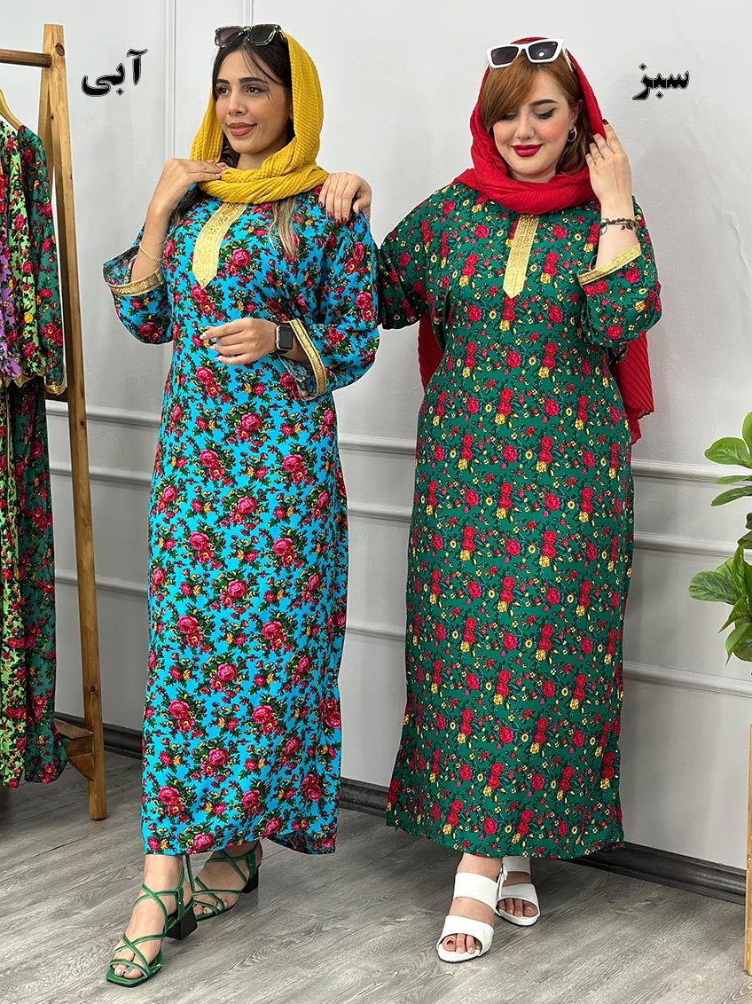 مانتو پیراهنی آبی 1