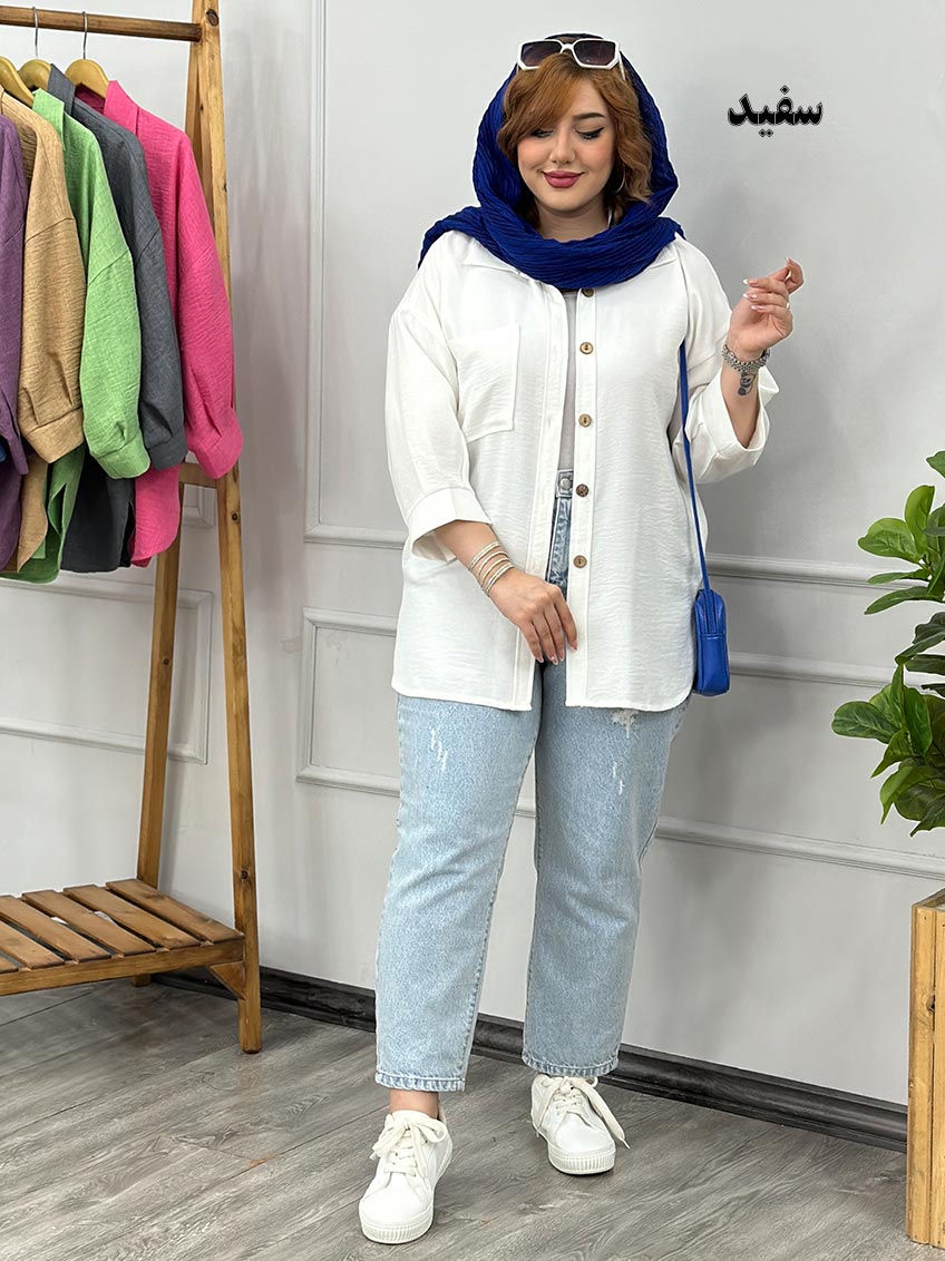 مانتو شومیزی سفید 1