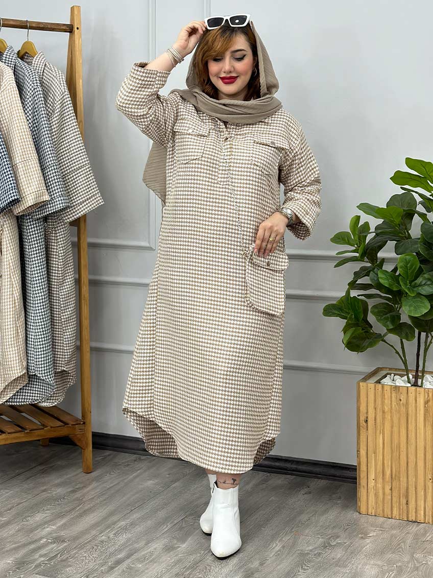 ست پیراهن و کیف کاپوچینو 1