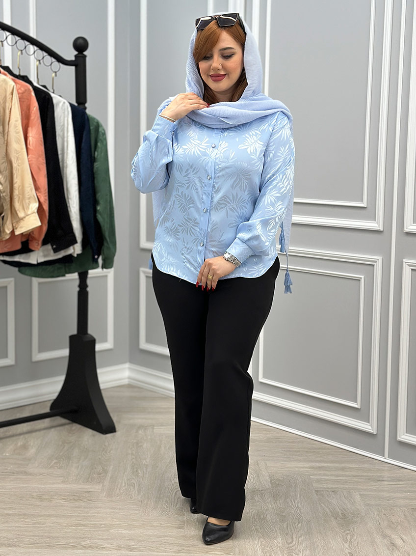 شومیز آبی روشن 1