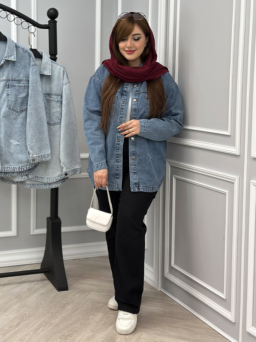 شومیز جین اسلاید 1