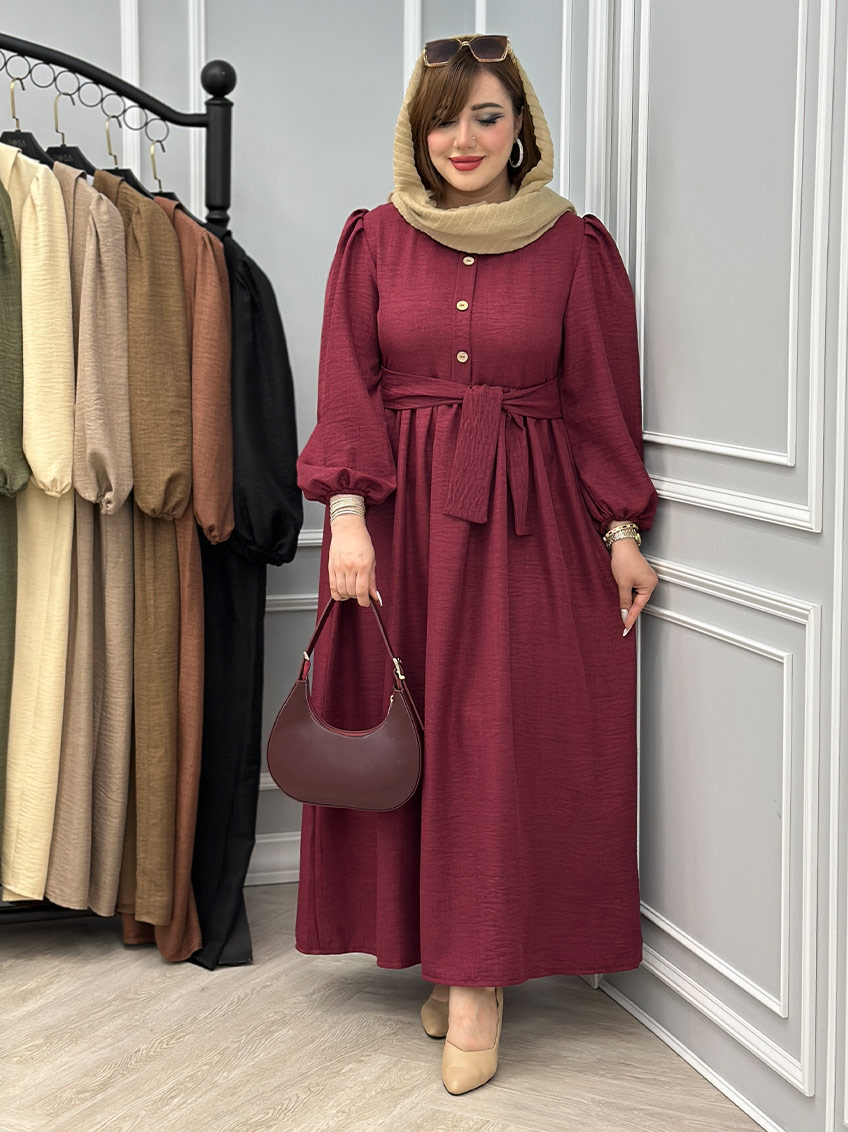 پیراهن زرشکی 1
