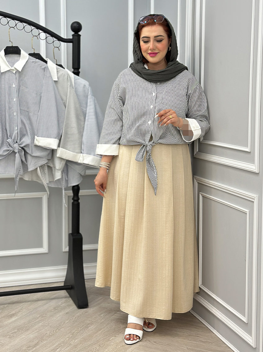 شومیز طوسی تیره 1