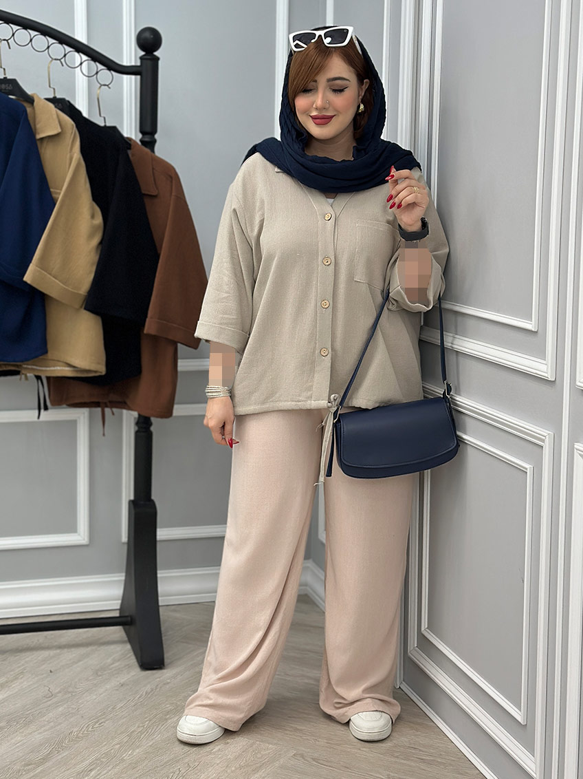 شومیز خاکی 1