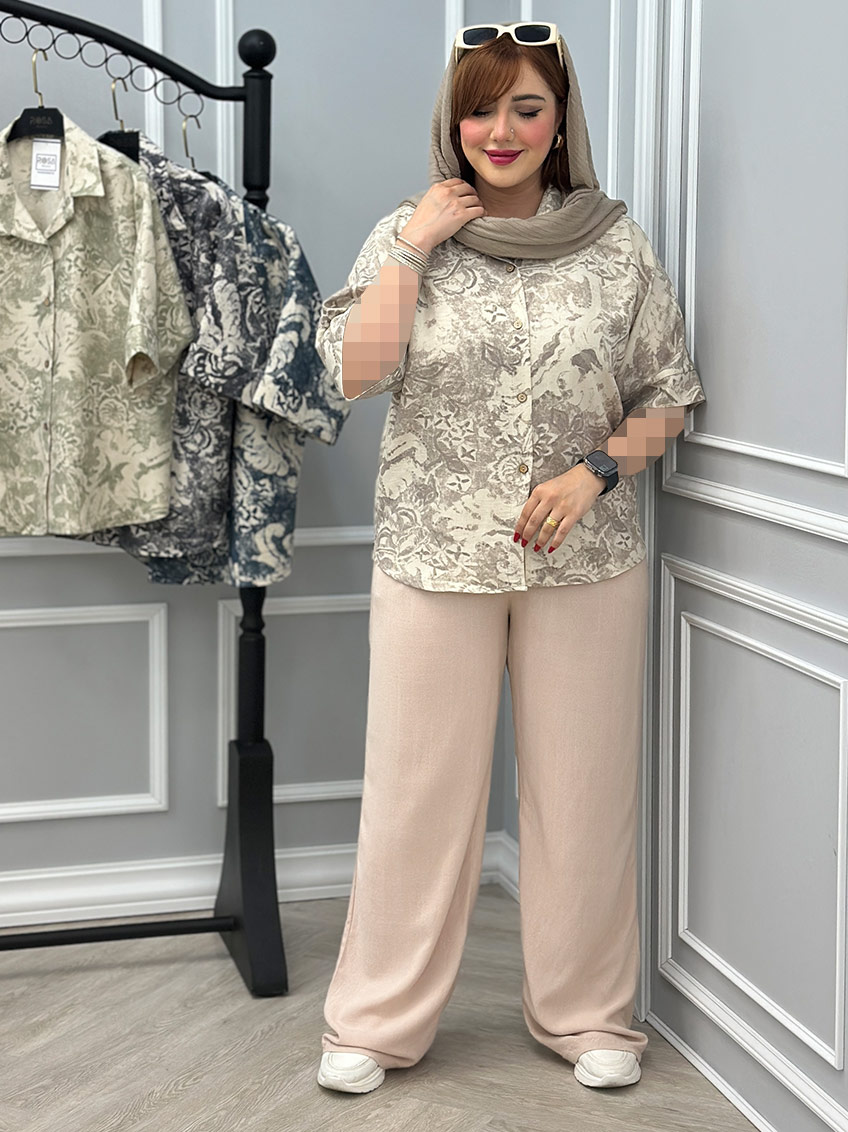 شومیز خاکی 1