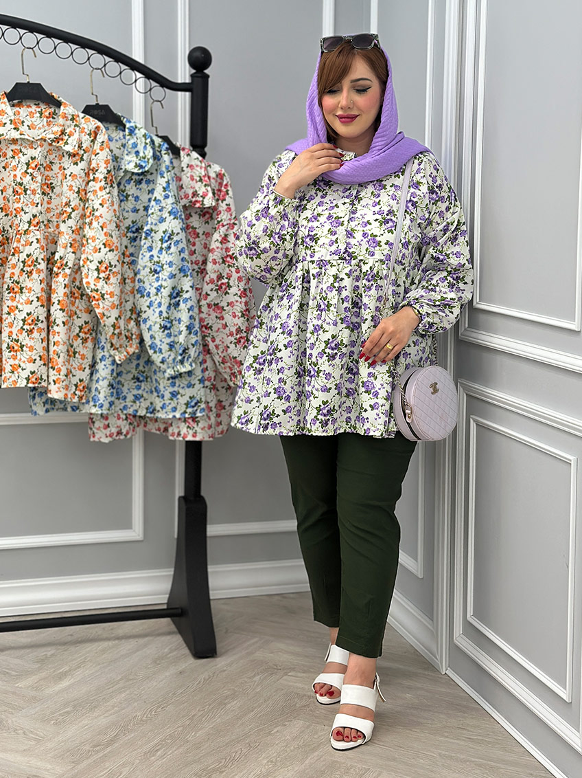 شومیز بنفش 1