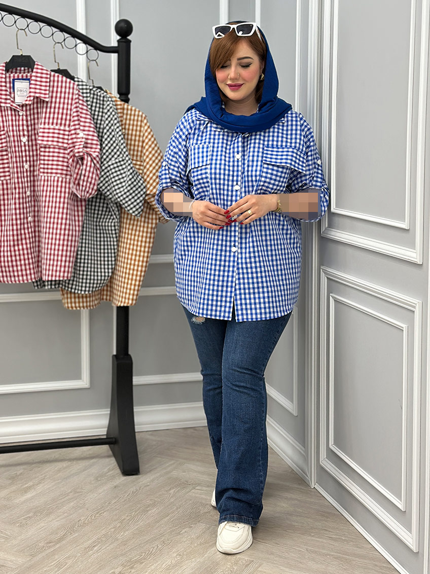 شومیز سرمه ای 1
