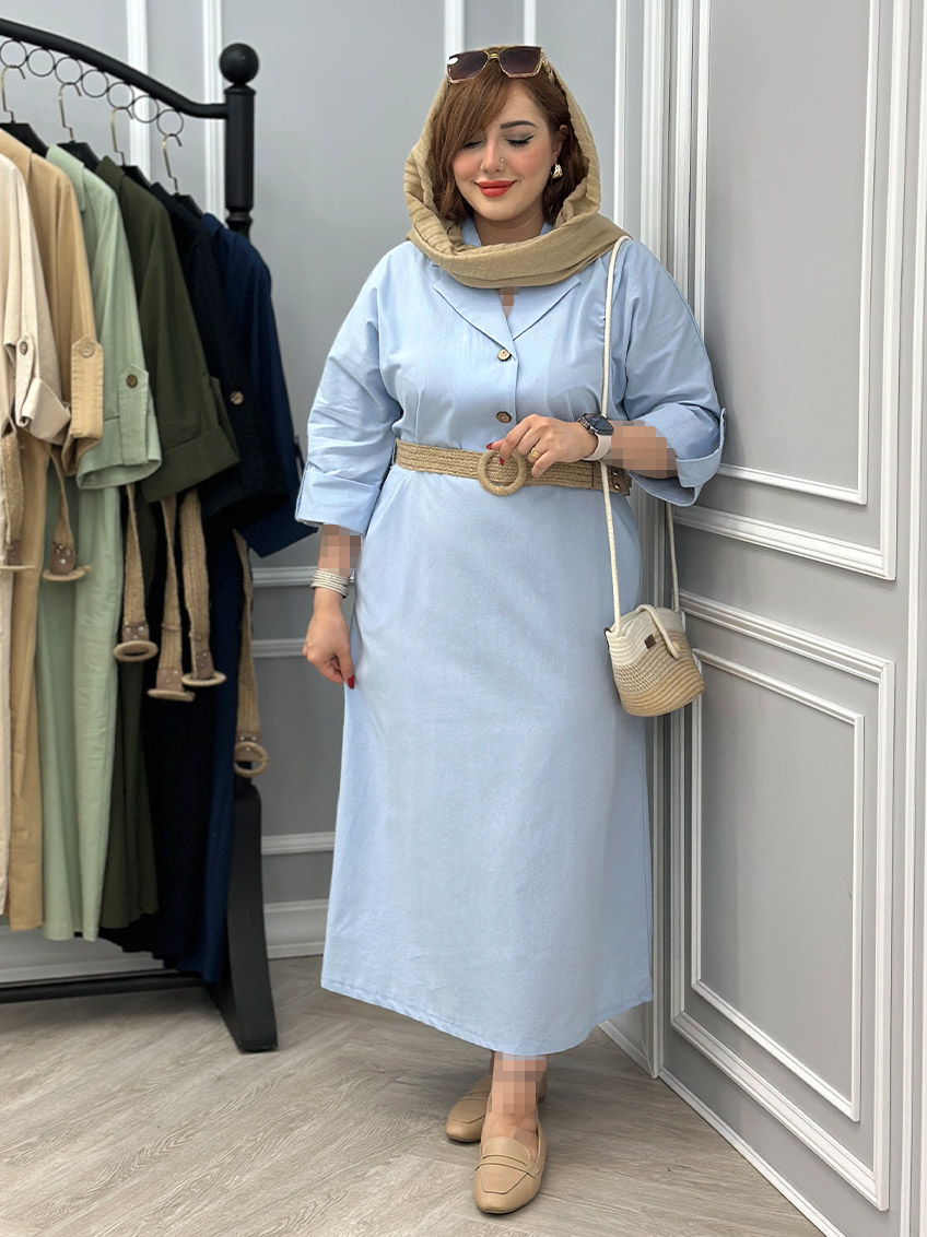 پیراهن لینن سادین  1