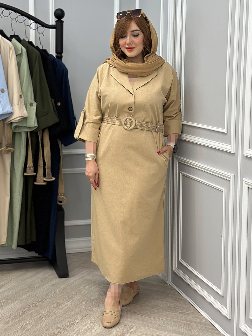 پیراهن لینن سادین  1