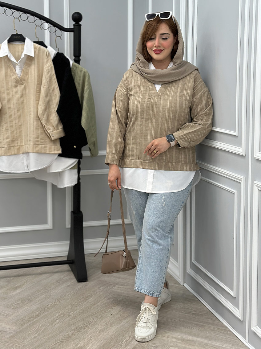 شومیز نسکافه ای 1