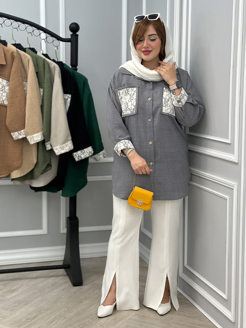 شومیز طوسی 1