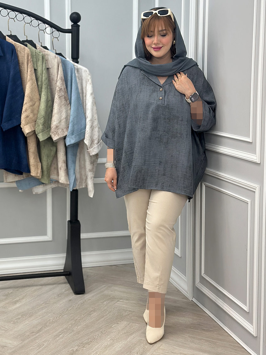 شومیز طوسی 1
