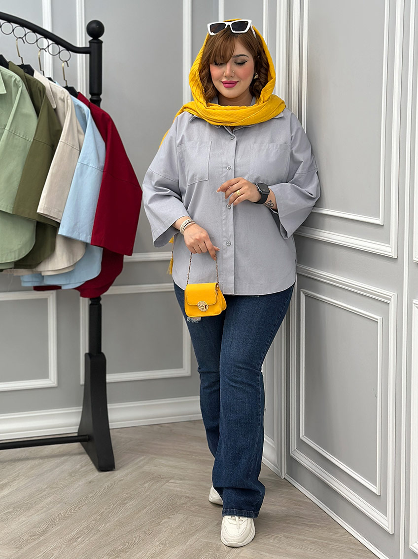 شومیز طوسی 1