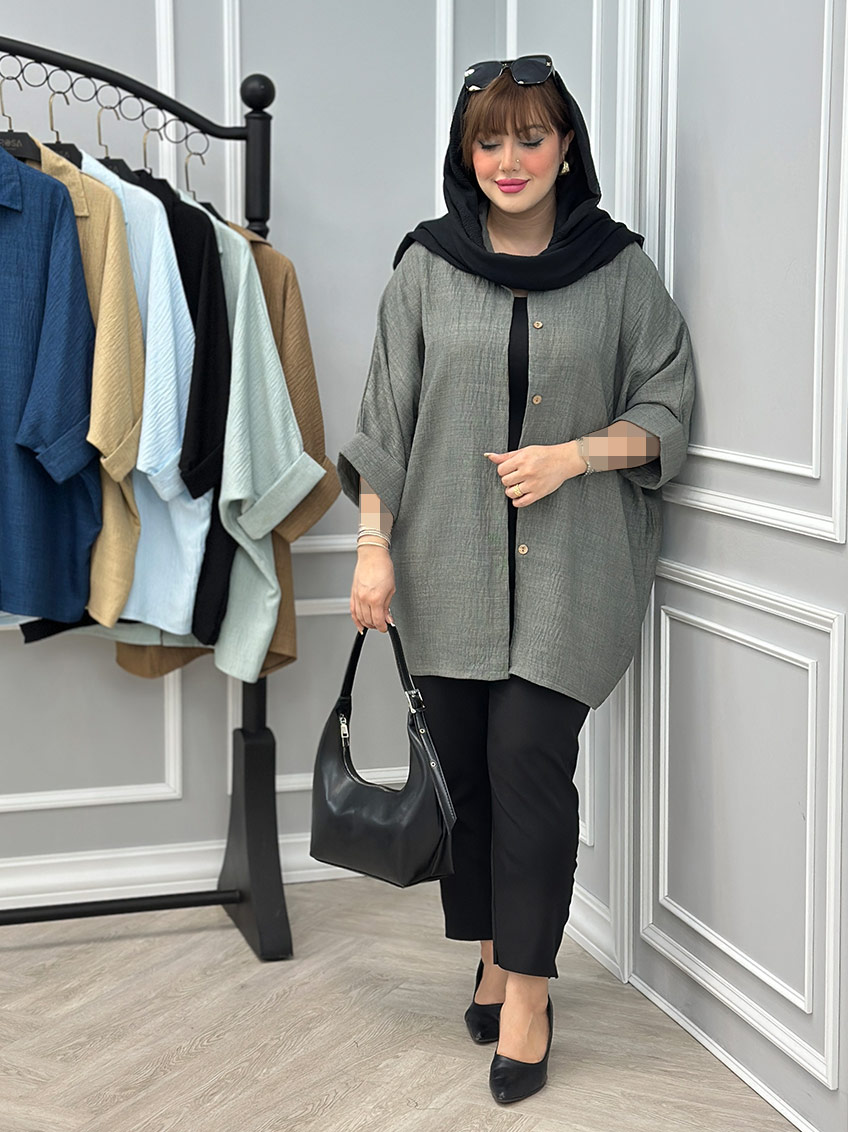 شومیز طوسی 1