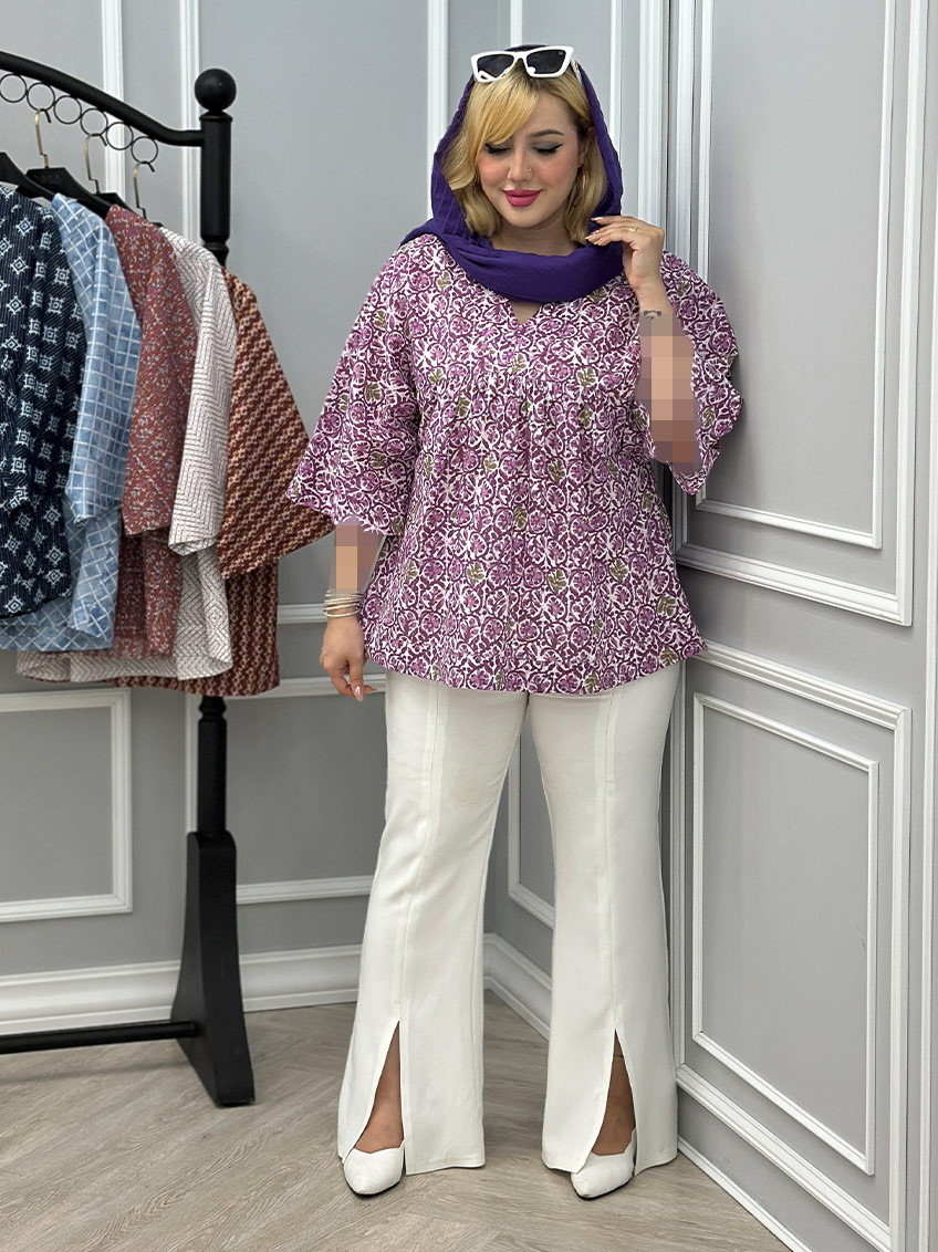 شومیز بنفش 1