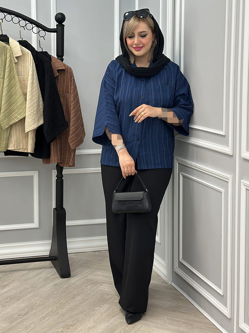 شومیز سرمه ای 1