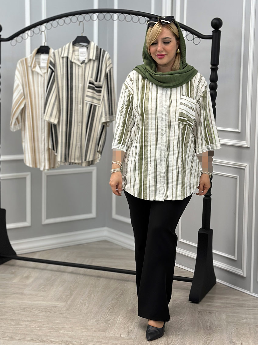شومیز زیتونی 1