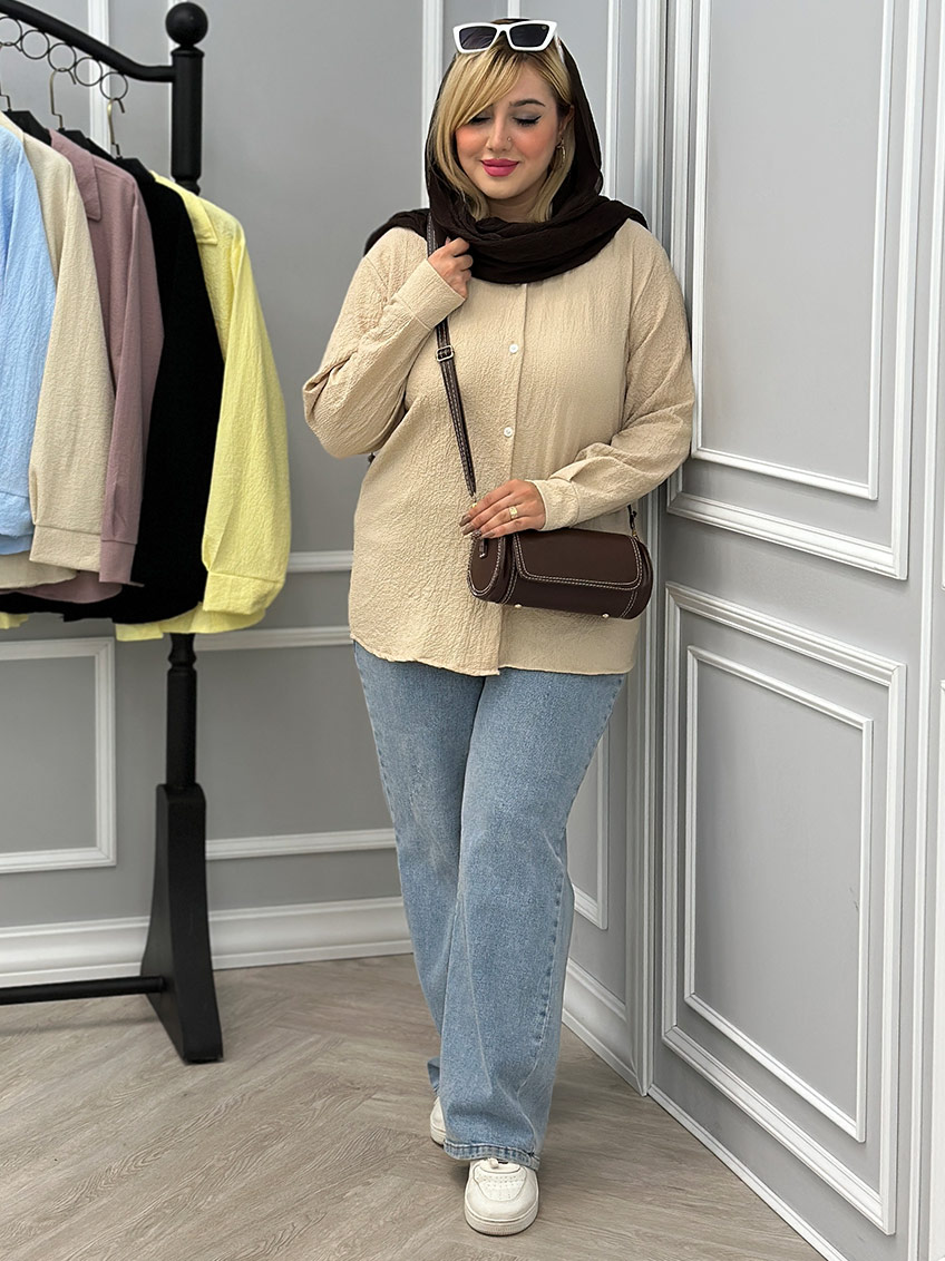 شومیز خاکی 1