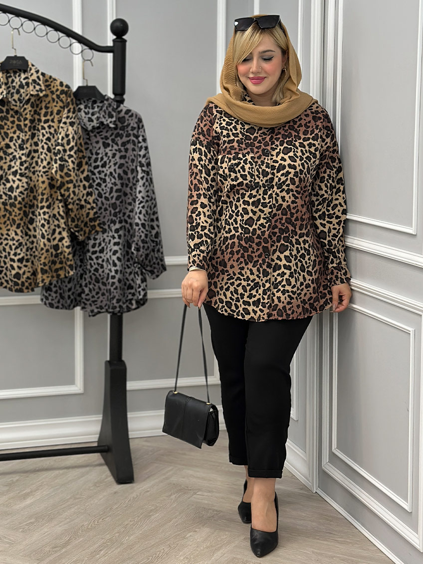 شومیز قهوه ای 1