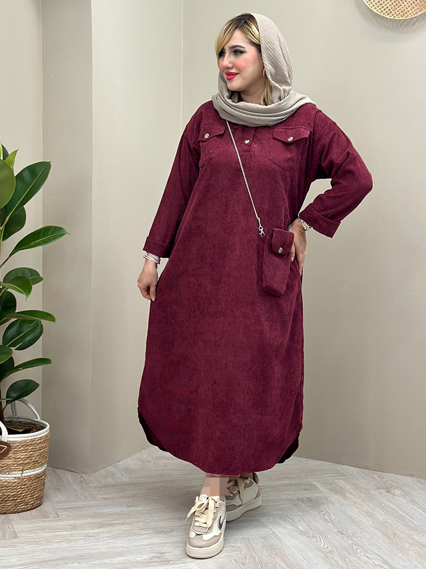 پیراهن زرشکی