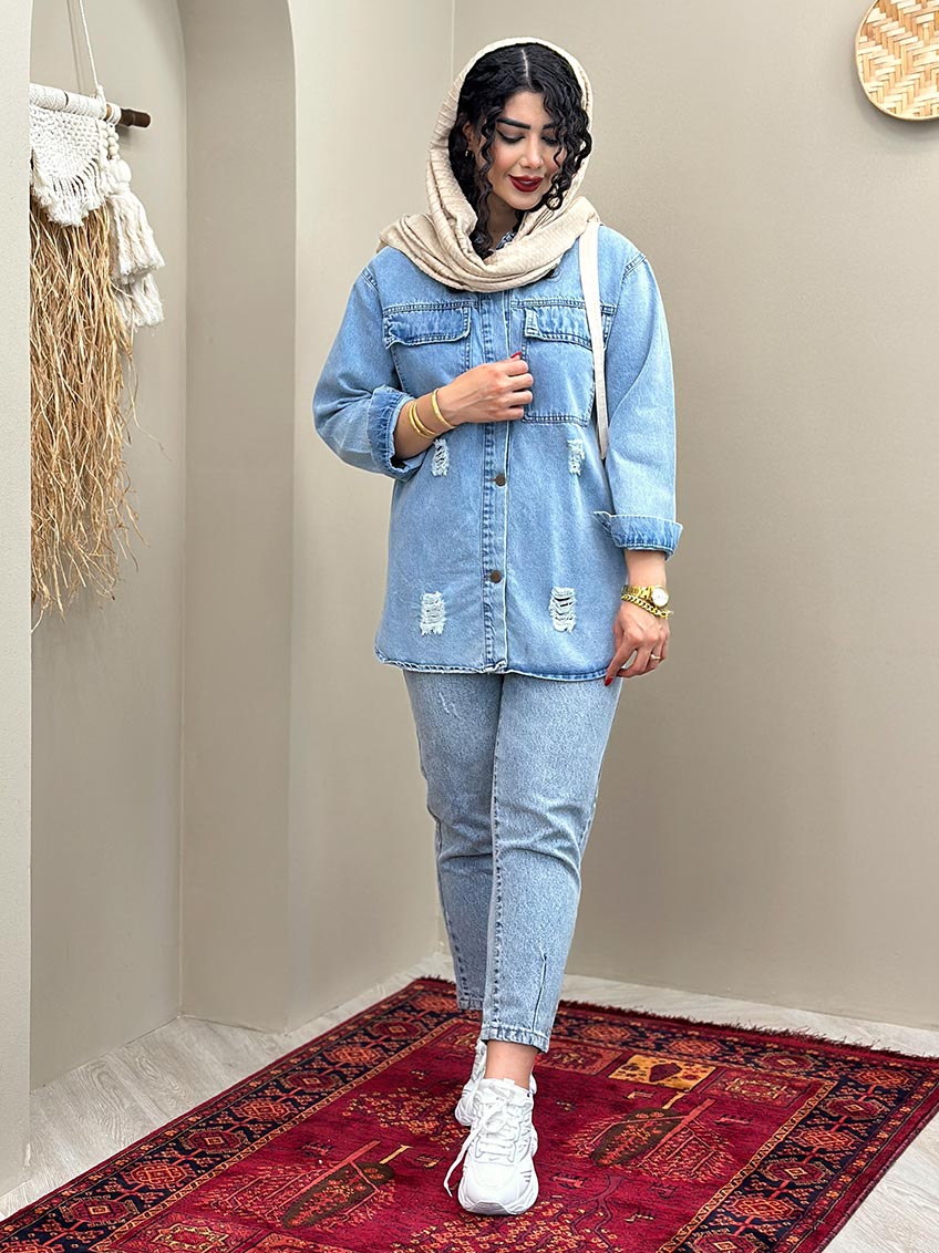  شومیز جین پاییز  1