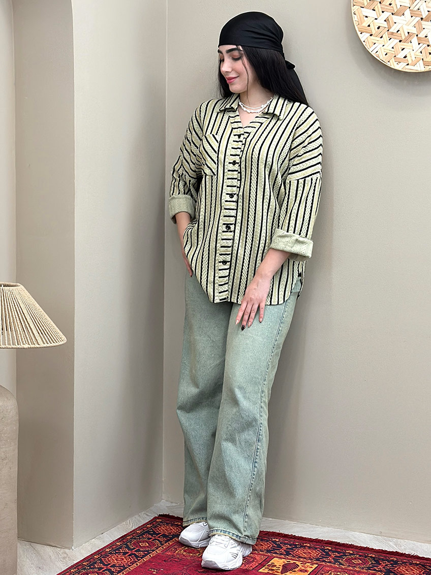 شومیز پسته ای 1