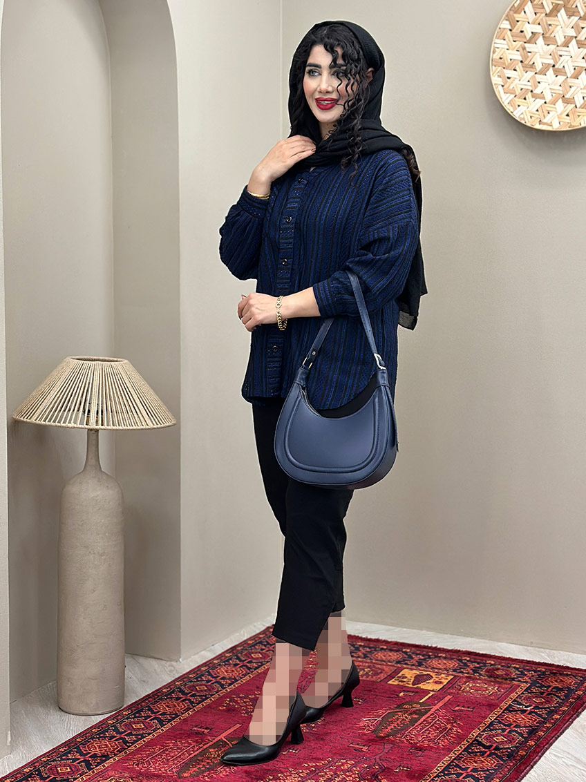 شومیز سرمه ای 1