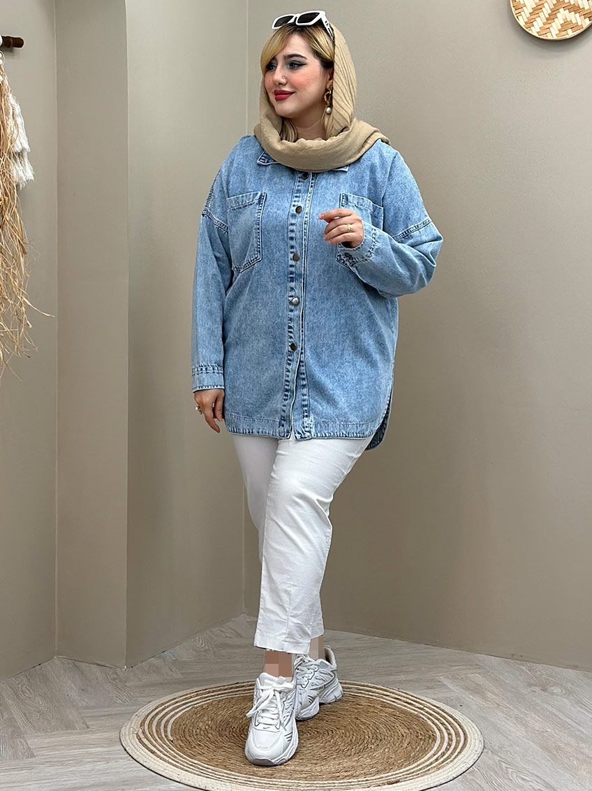 شومیز آبی یخی 1