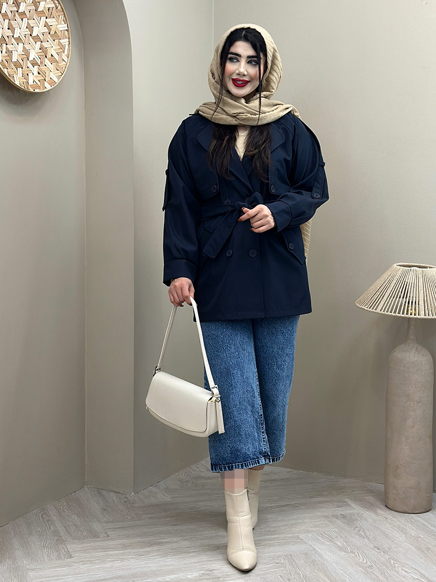 بارانی سرمه ای 1