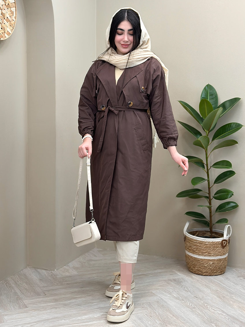 بارانی قهوه ای 1