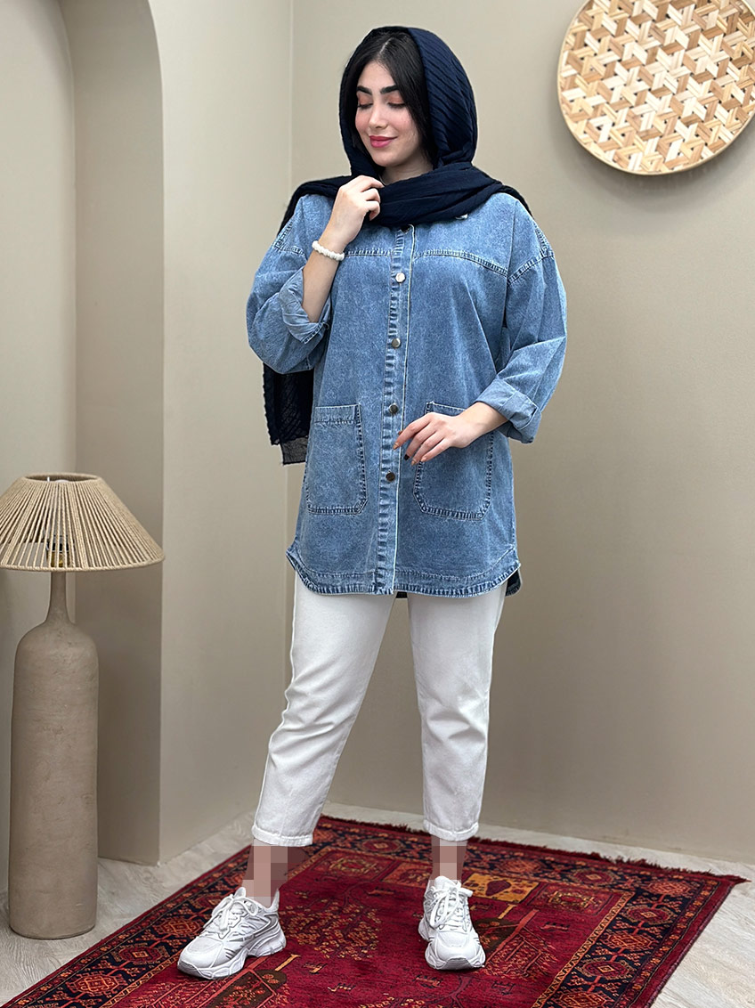 مانتو آبی یخی 1