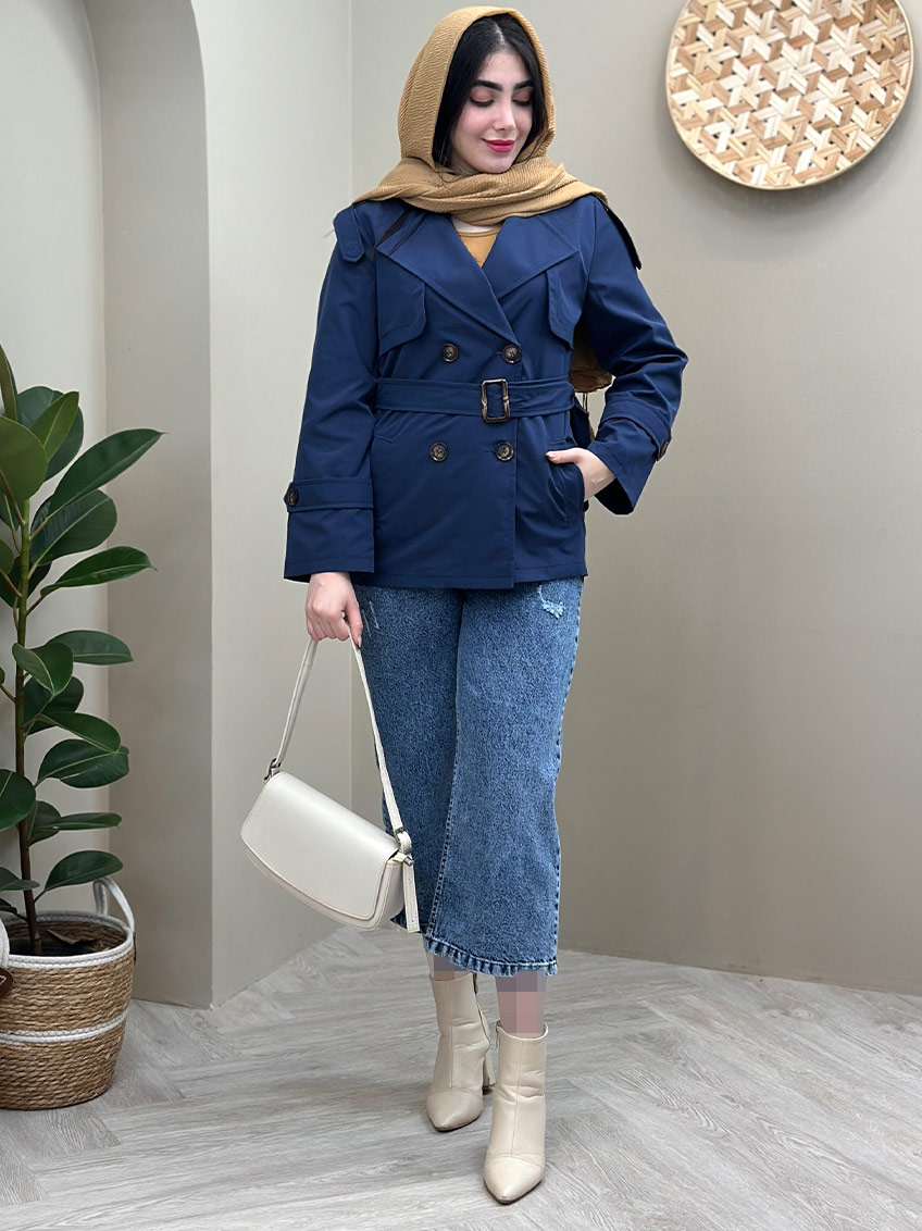 بارانی سرمه ای 1