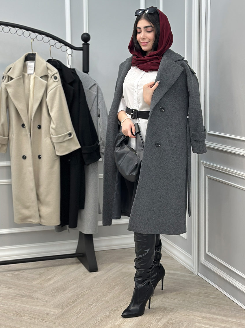 پالتو طوسی تیره 1