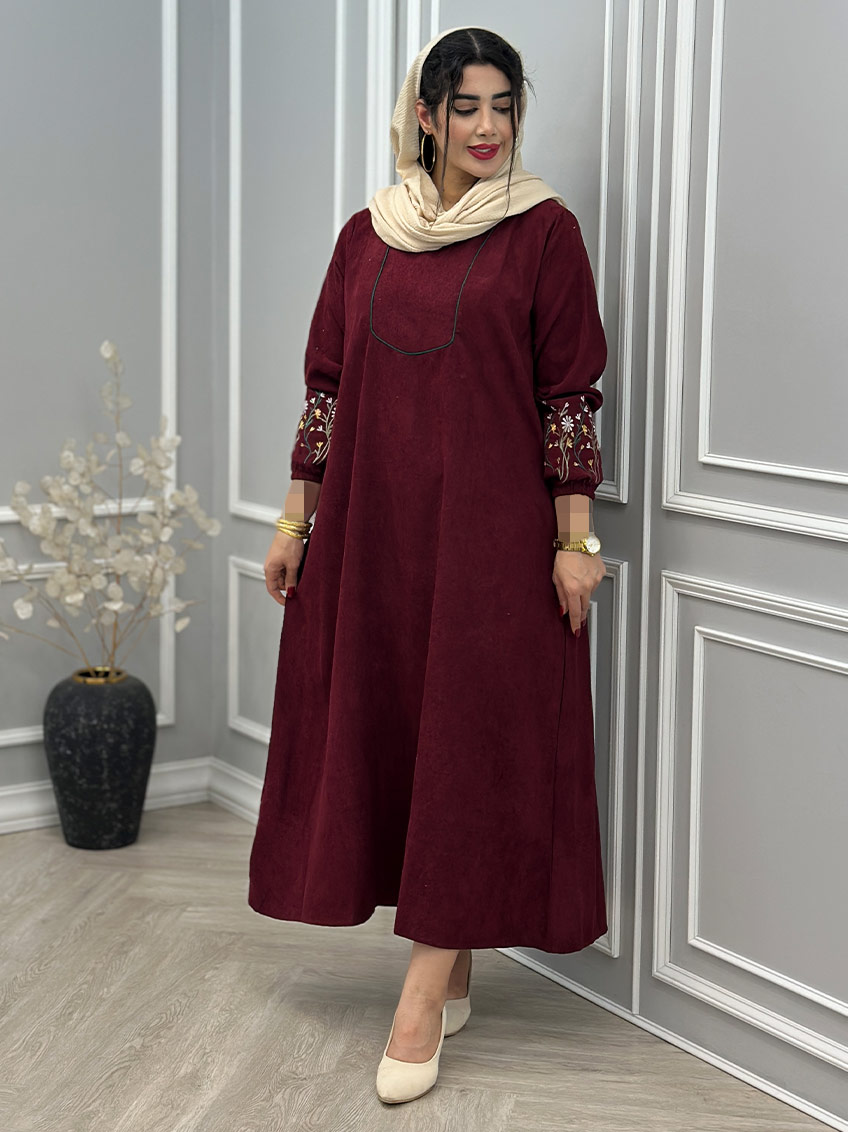 پیراهن زرشکی 1