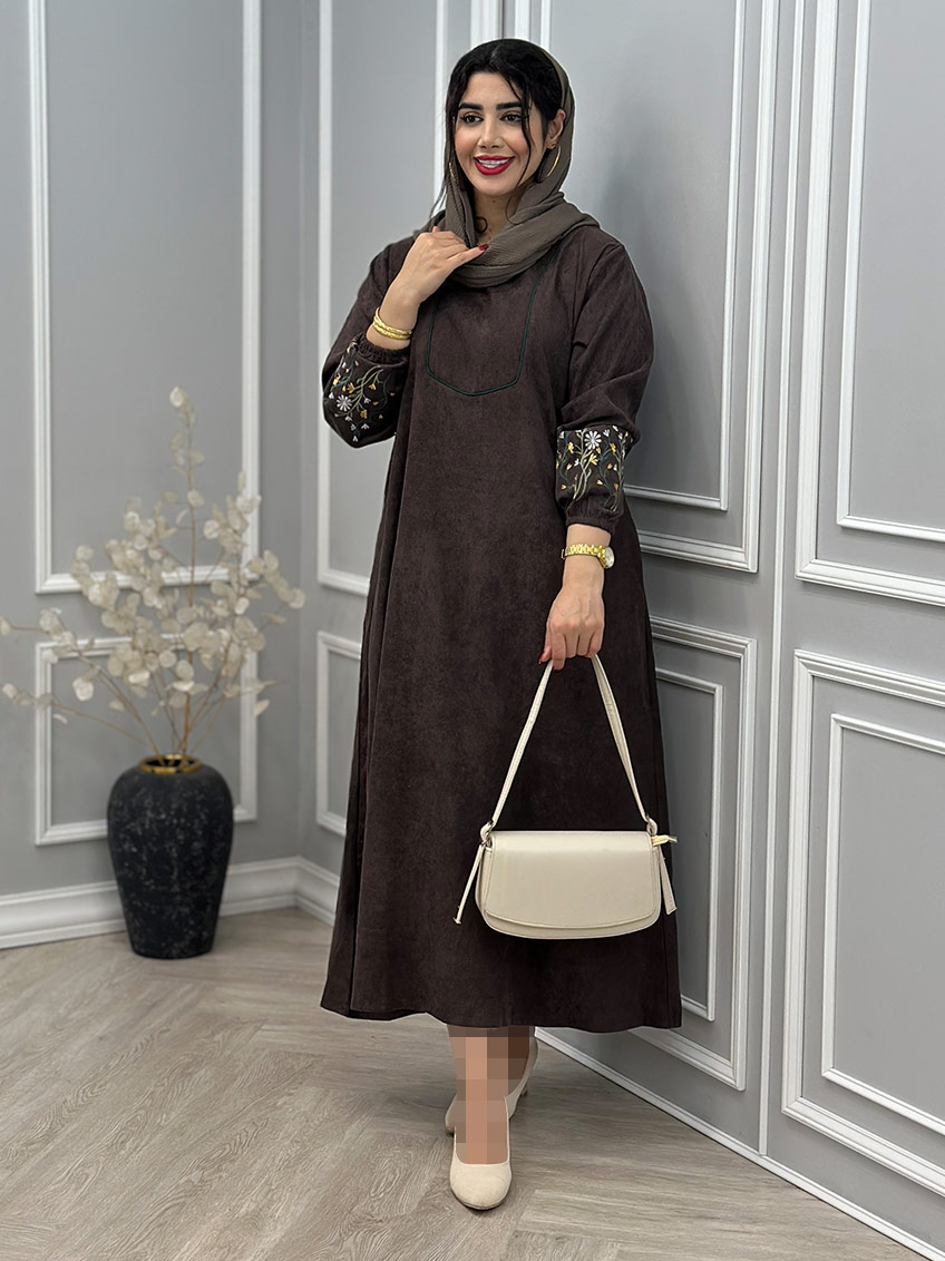 پیراهن قهوه ای سوخته 1