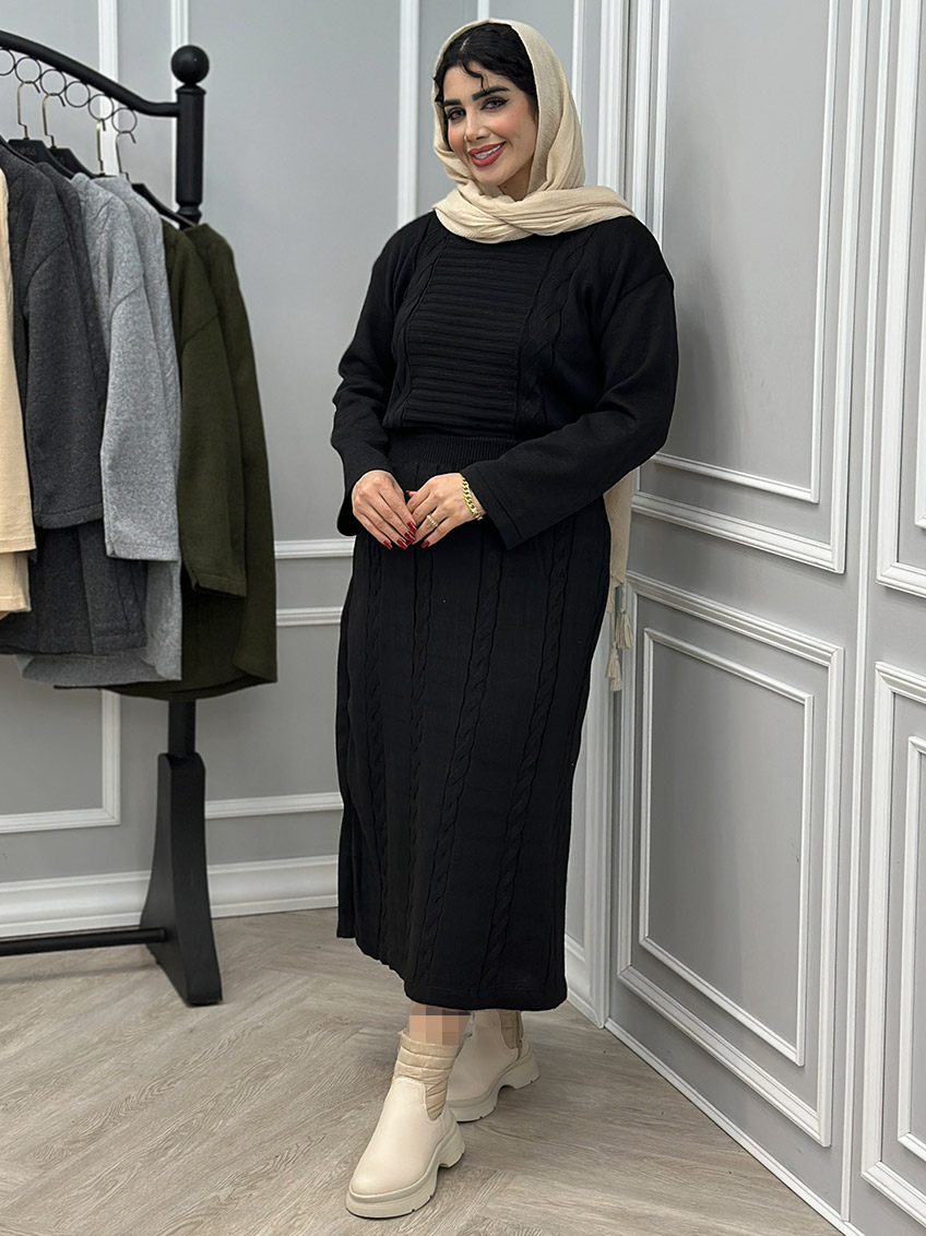 ست بلوز و دامن بافت تامیلا  1